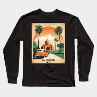 Ghaziabad India Vintage Tourism Travel Long Sleeve T-Shirt